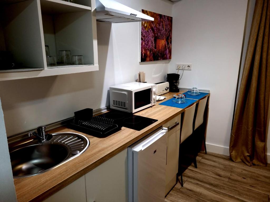 Cocina equipada del estudio de planta baja